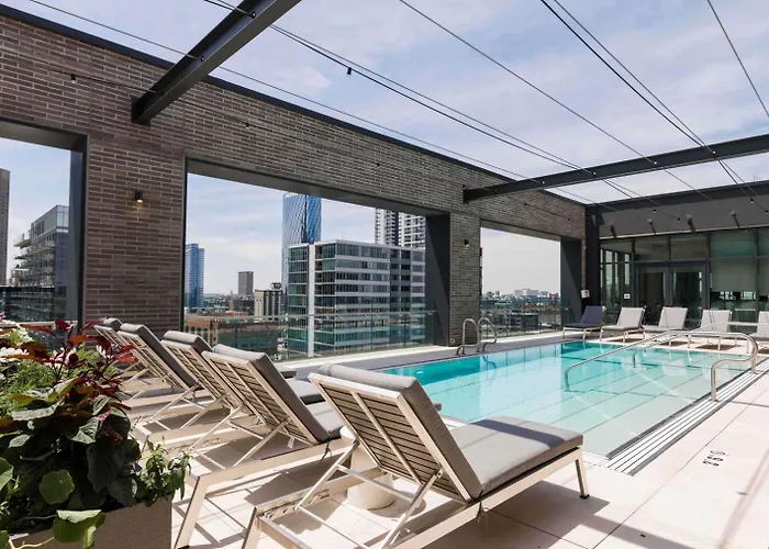 Apartamento Blueground West Loop Rooftop Pool Gym Chi-1140 *