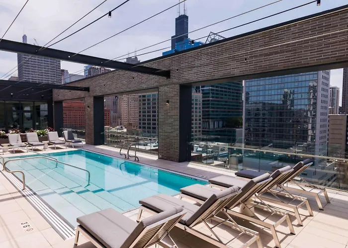 Apartamento Blueground West Loop Rooftop Pool Gym Chi-1140 *